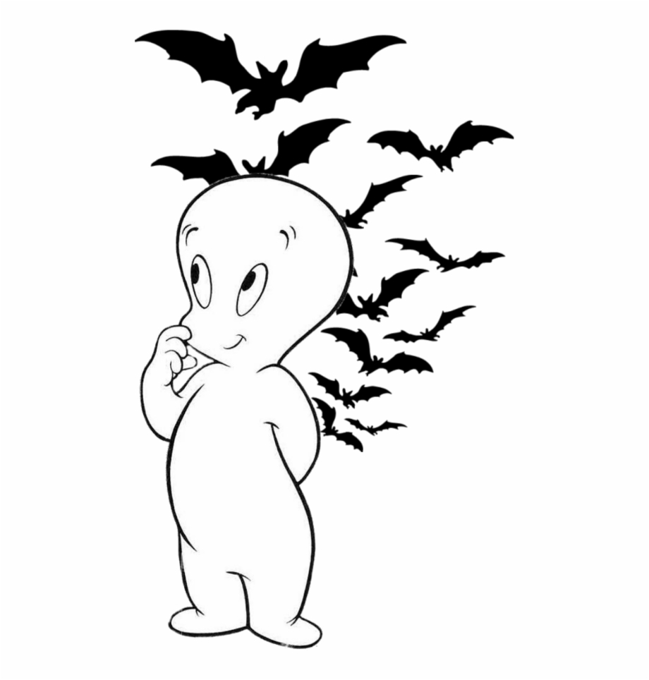 Mq Bat Bats Casper Ghost White Halloween Clip
