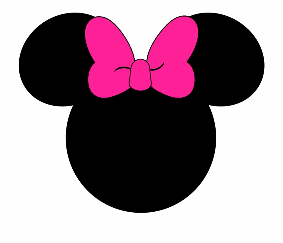 printable minnie mouse head silhouette
