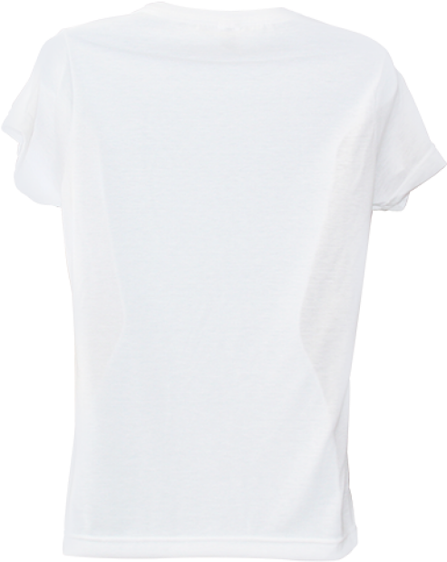 White T Shirt Back Side