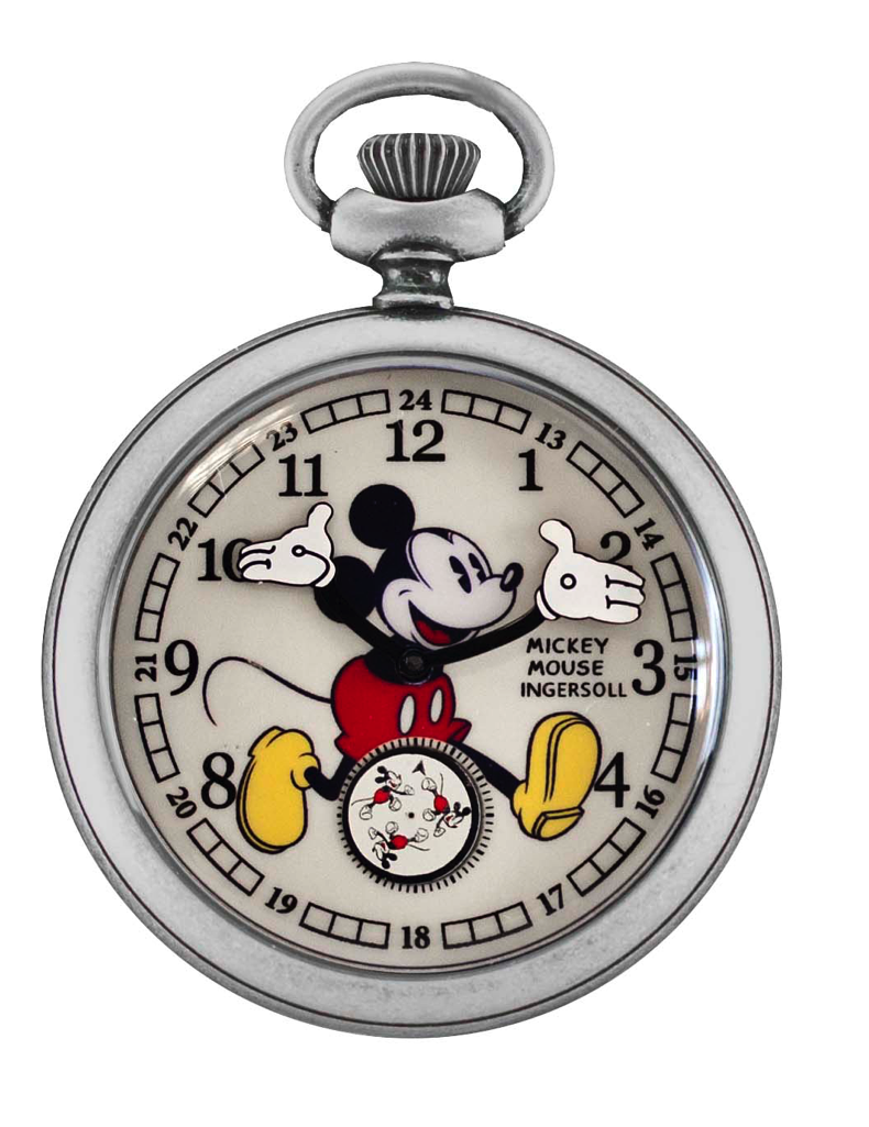Disney Mickey Mouse Pocket Watch Disney Ingersoll Pocket