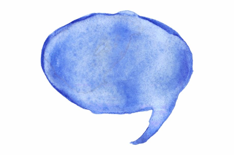 Free Download Watercolour Speech Bubble Png
