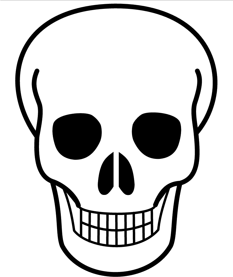 Sugar Skull Templates Skull Clipart Transparent Background