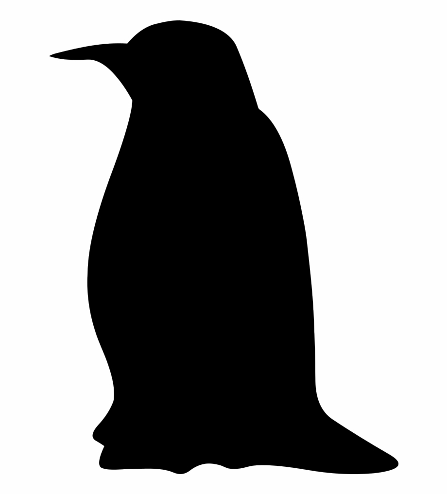 clipart silhouette penguin
