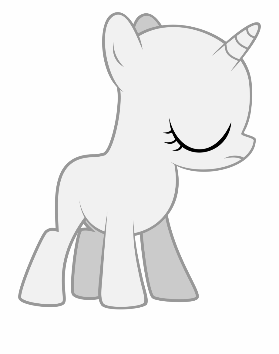 Mlp Base Unicorn Filly By Bases 4 Bronies