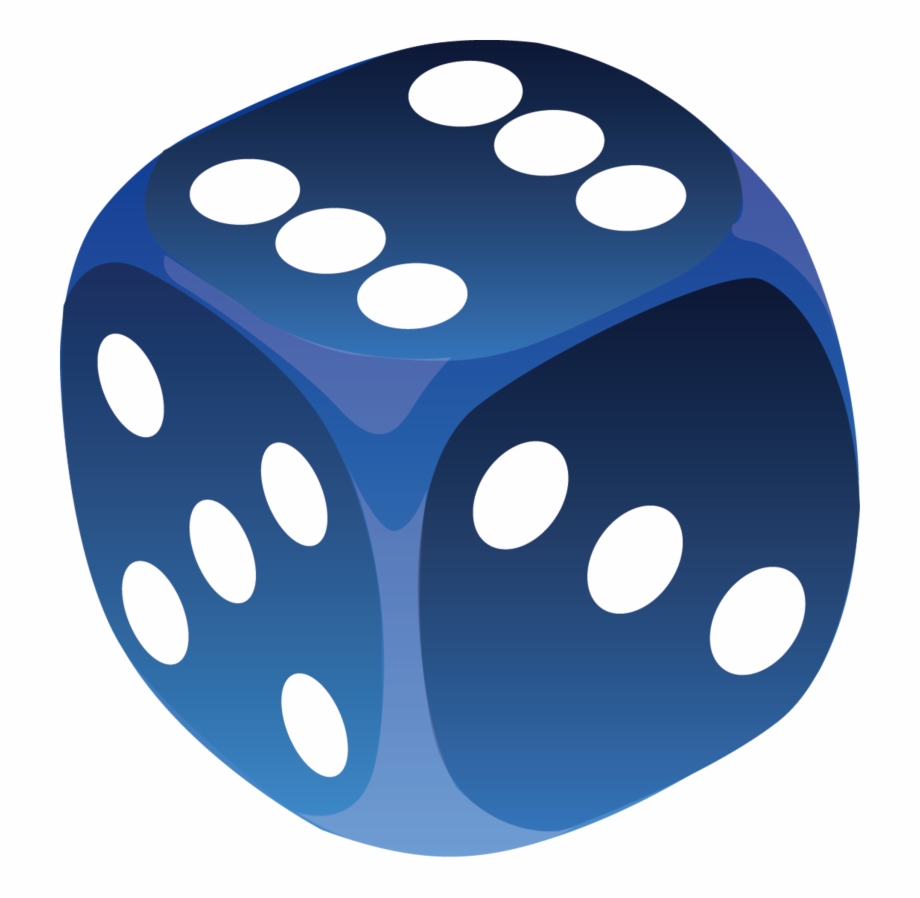 Dice Blue Png - Clip Art Library