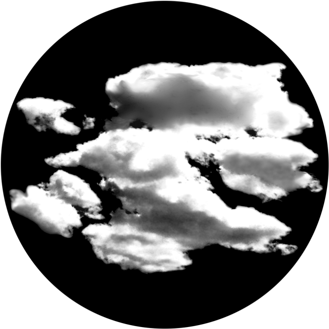 Fluffy Clouds Monochrome