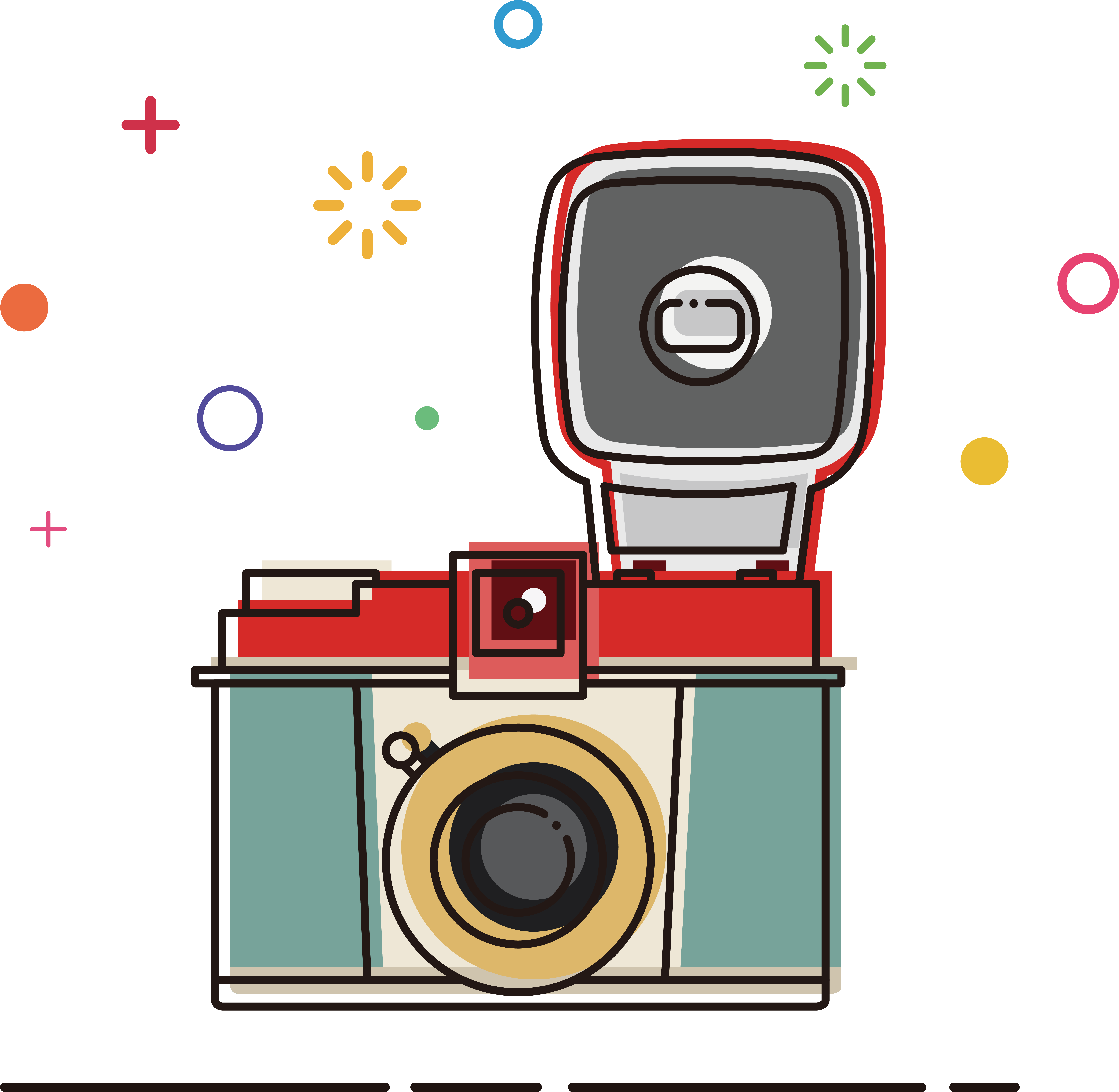Mbe Illustrator Flash Camera Png And Vector Image