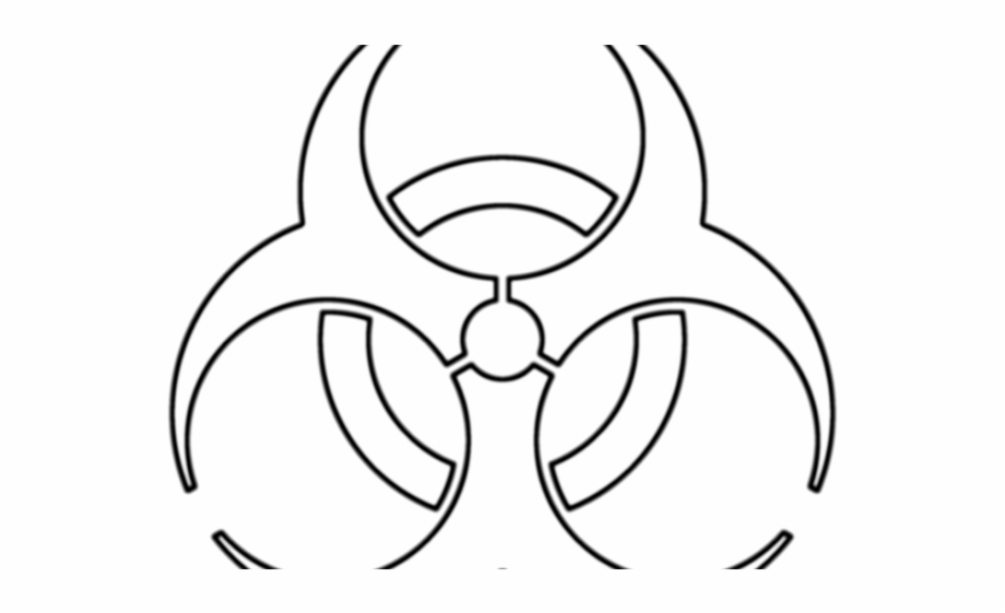 Biohazard Symbol Clipart Drawing Biohazard Symbol Line Art