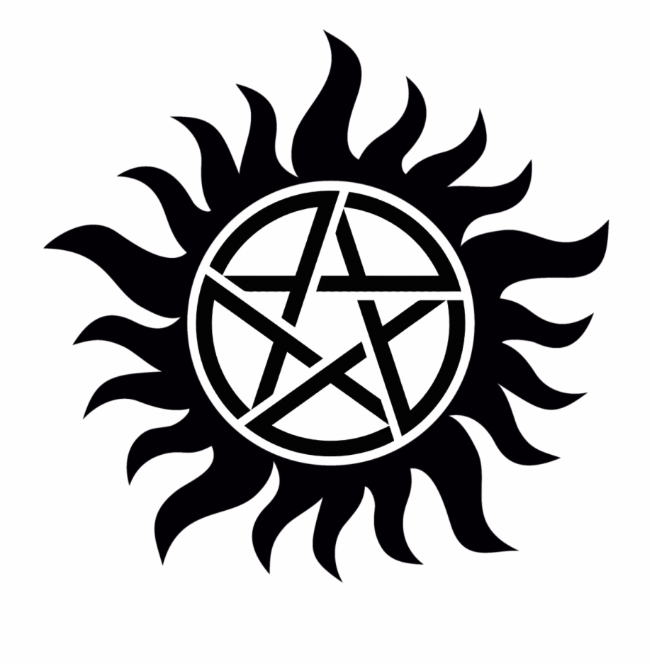 Supernatural Pentagram Png Supernatural Anti Possession Tattoo