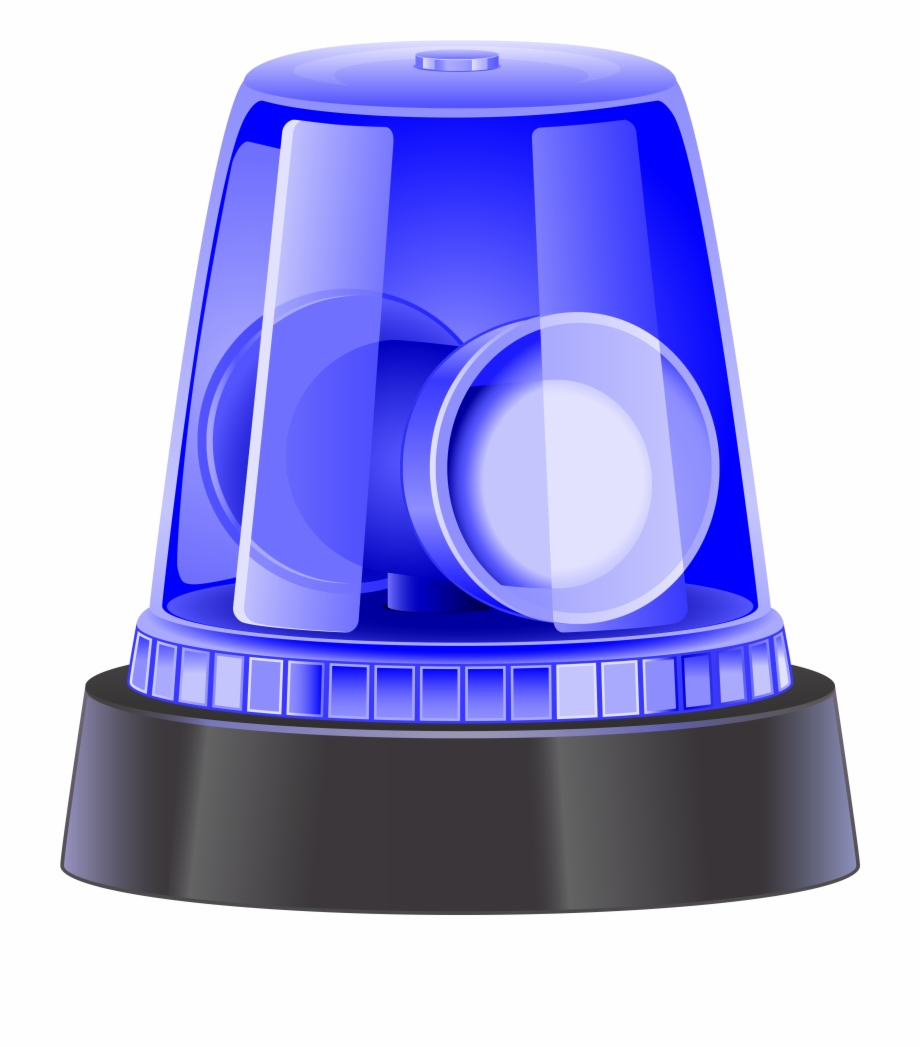 Blue Police Siren Png