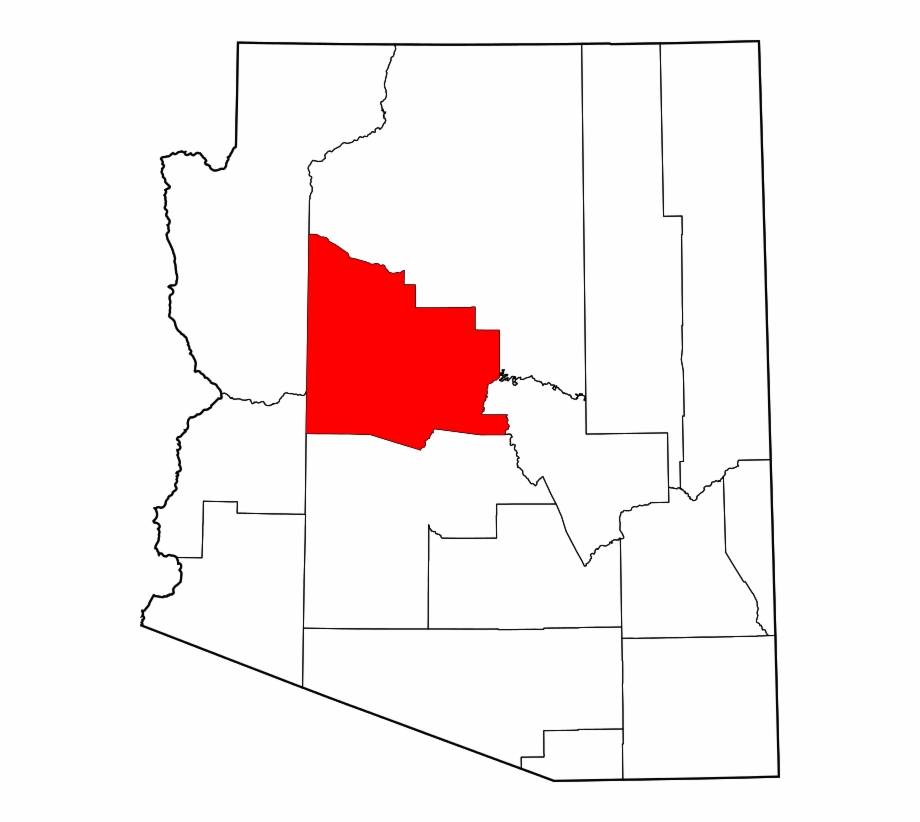 Yavapai County Arizona County Map