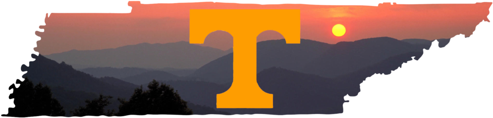 Spring Break Logo Outline Of Tennessee Filled