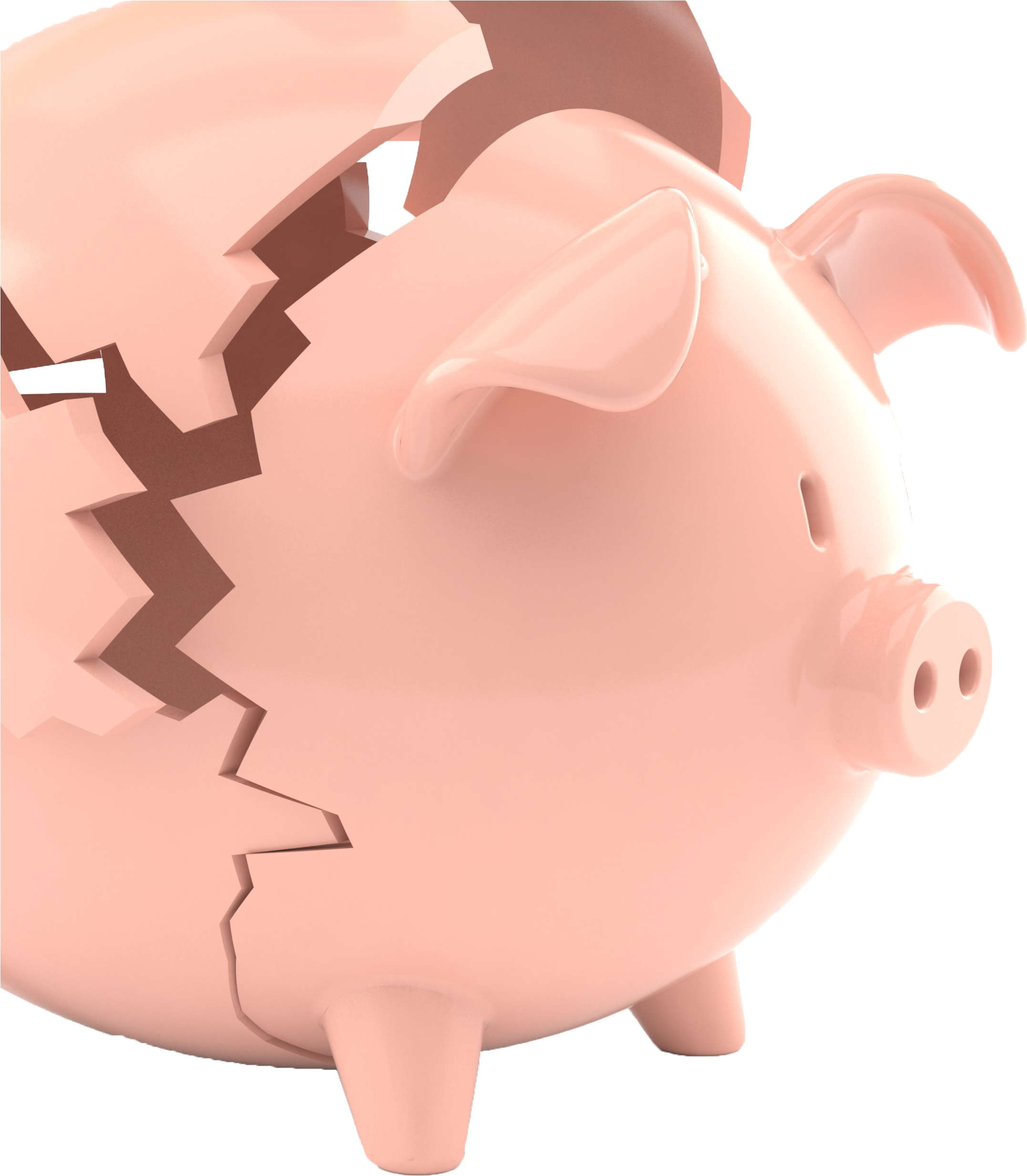 Broken Piggy Bank Hyperlinked To Rates Comparison Page