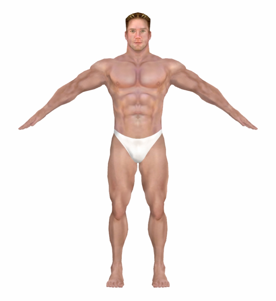 Muscle Man Billy Herrington 3D Model