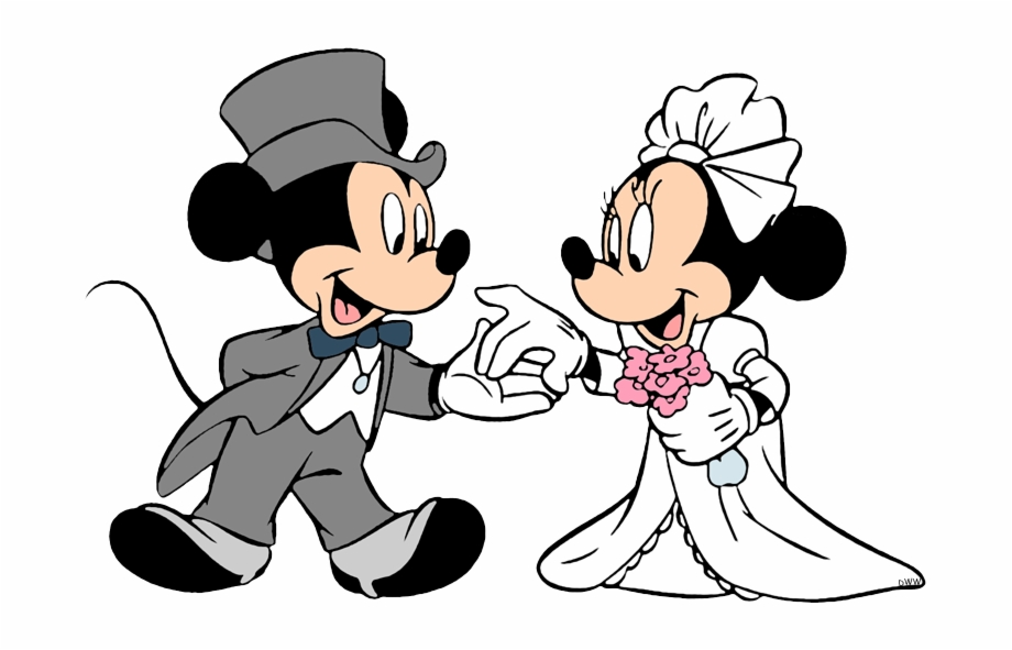 Groom Mickey Bride Minnies Wedding Day Mickey And