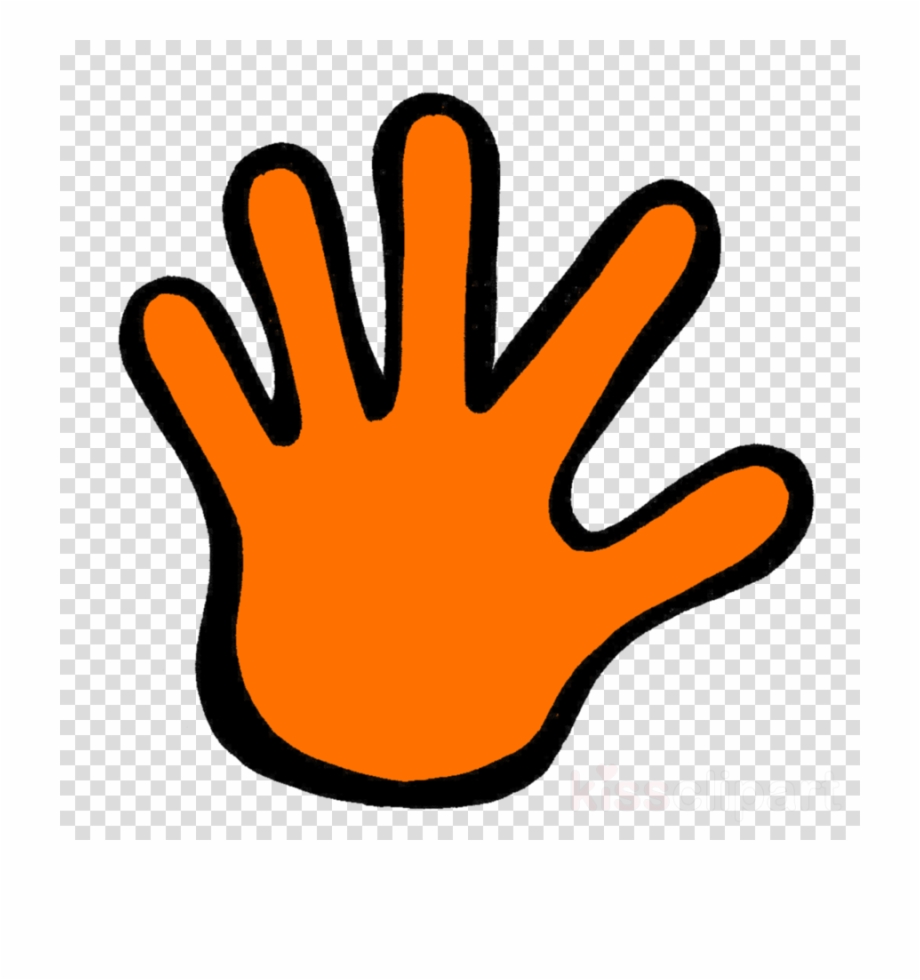 Awesome Yellow Orange Hand Transparent Png Image Heart