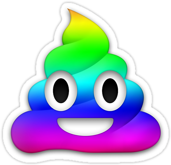 Emoji Emoticonos Whatsapp Rainbow Png Rainbow Poop Emoji