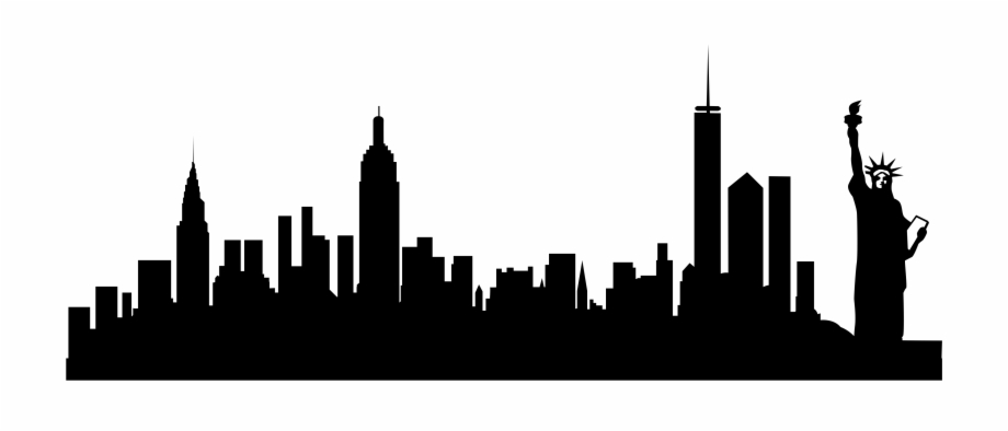 new york skyline silhouette
