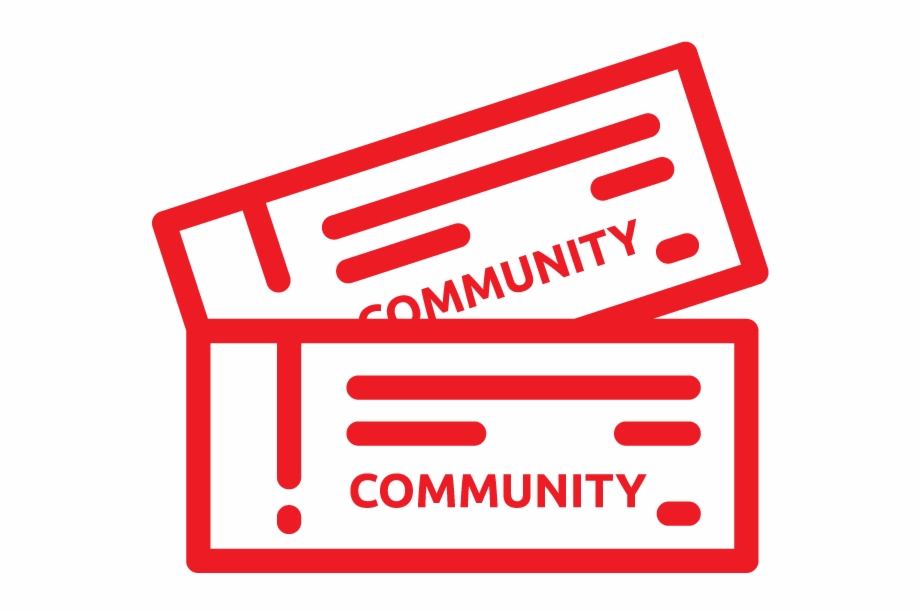 Community Icon Rubber Stamp Effect Online