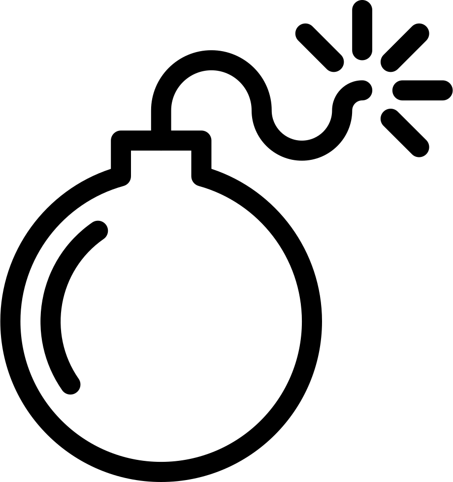 Bomb Clipart Black And White