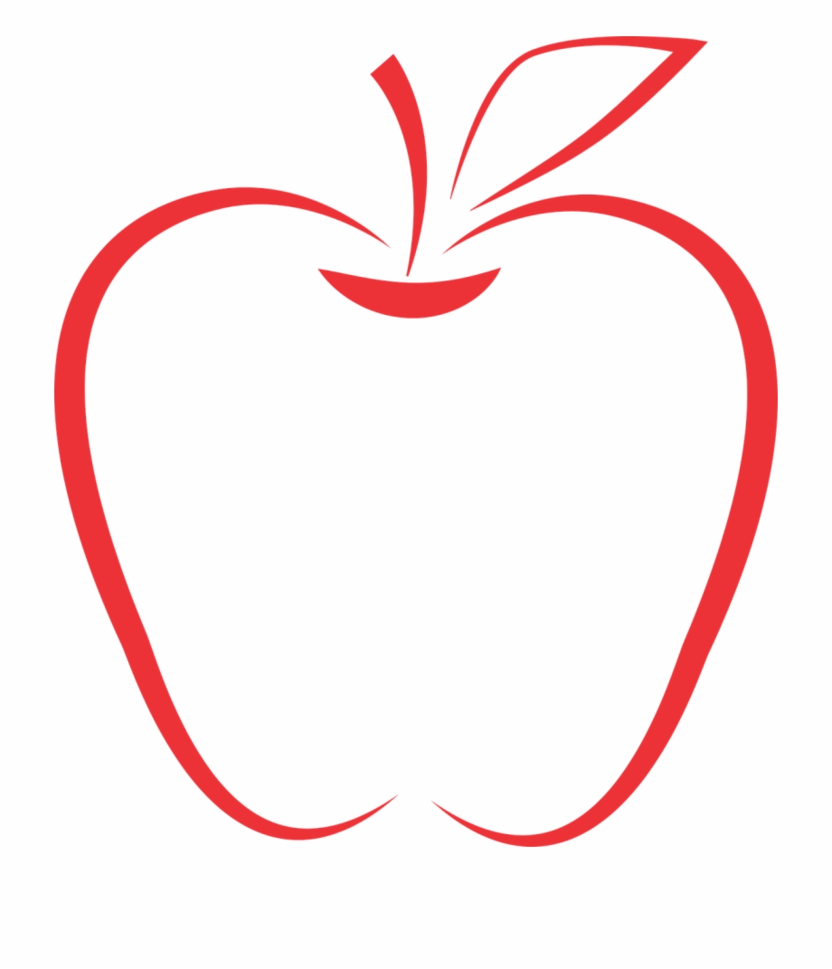 teacher apple black and white