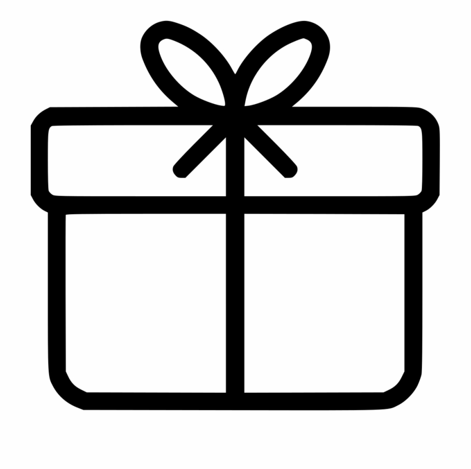 Gift Box Comments Gift Card White Icon