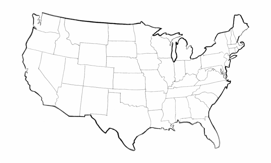 Usa Map Png Picture Map Of Usa Plain Clip Art Library
