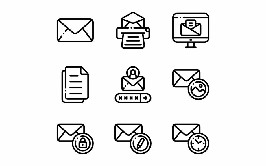 Email Cute Plane Icon Transparent Background