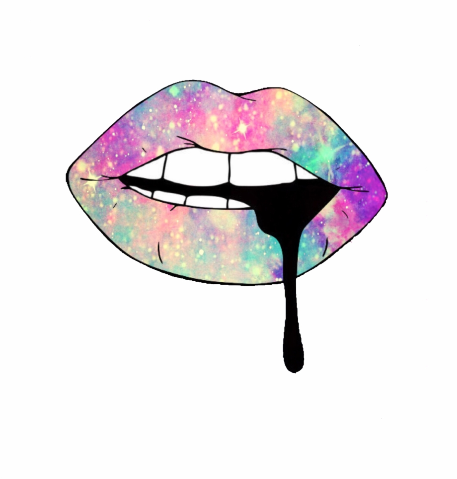 Lips Colorful Neon Aesthetics Tumblr Png Glitter Aesthetic