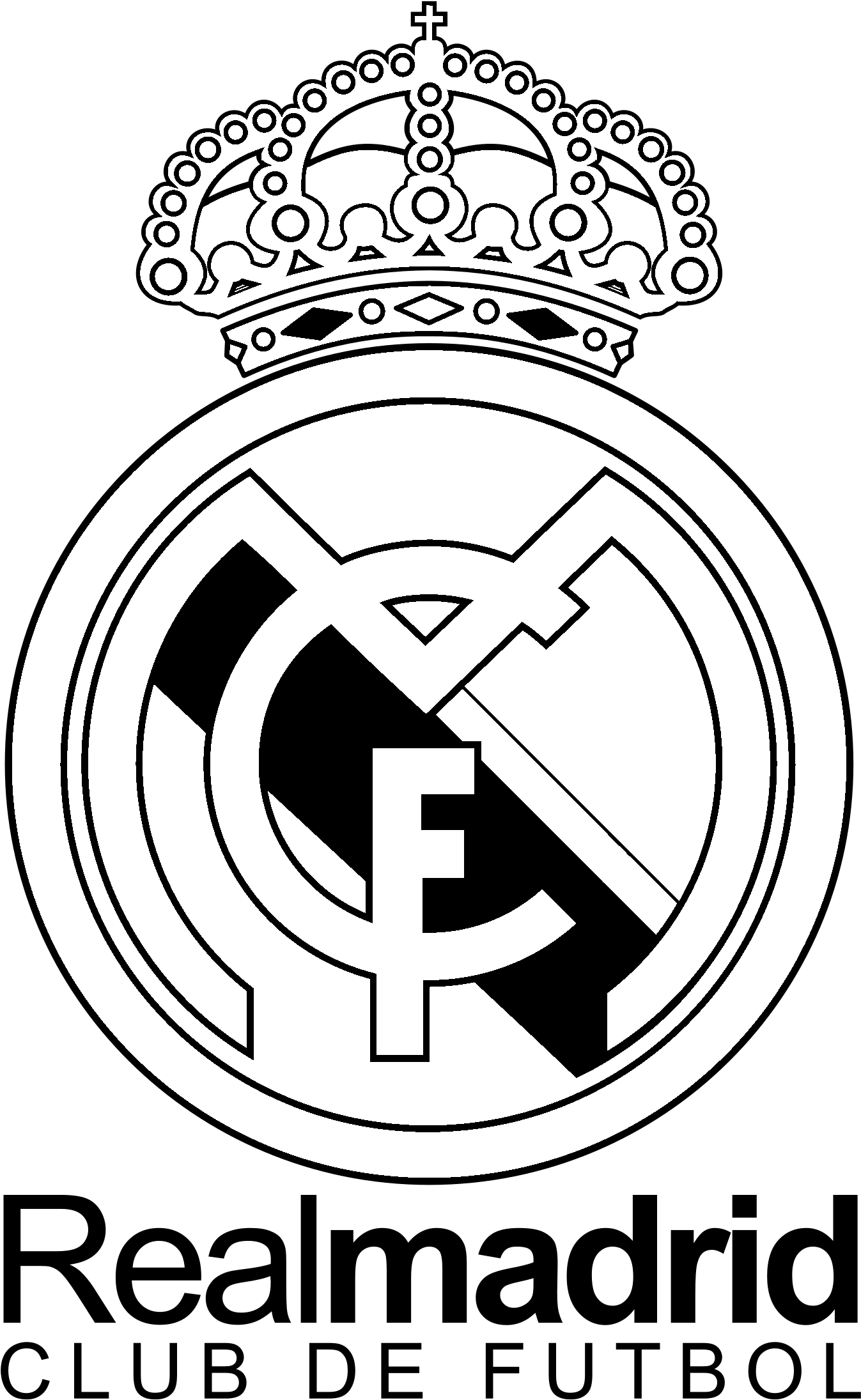 How to draw Real Madrid Logo  YouTube