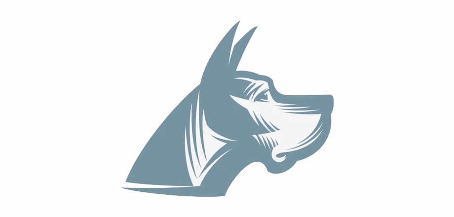 Great Dane Greyhound Puppy Head Logo Png Image