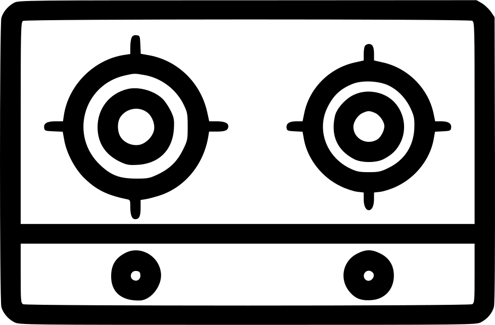 Cooking Stove Comments Stove Icon Black And White