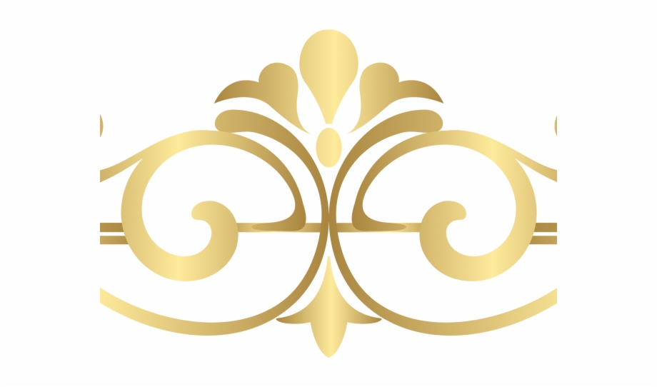 Decoration Clipart Gold Decoration Gold Decorative Lines Png