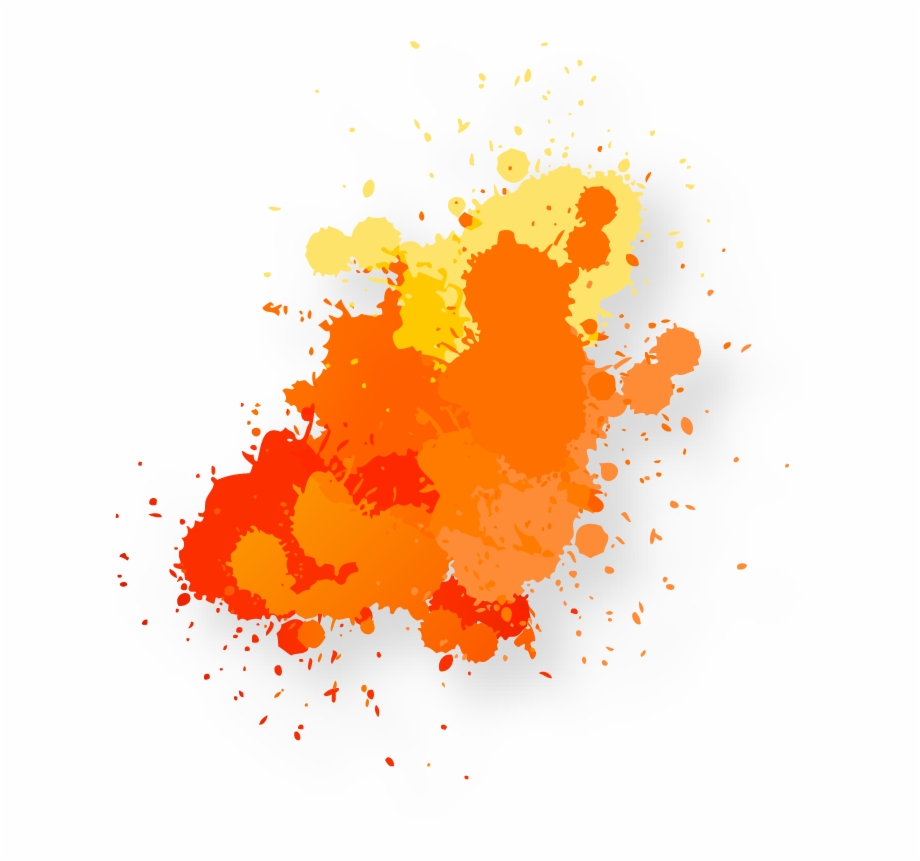 Graphic Freeuse Orange Watercolor Painting Ink Droplets Watercolor