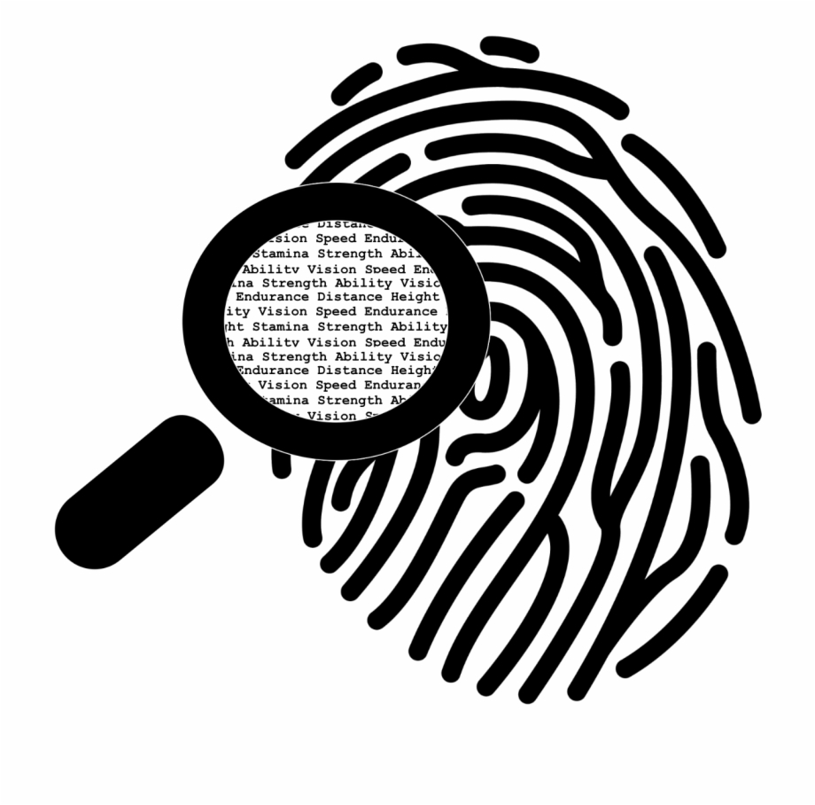 Magnified Fingerprint Fingerprint Easy To Draw