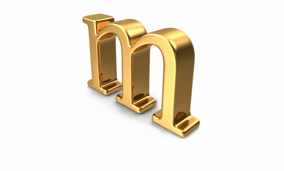 M Letter Png Picture Gold Alphabet Letters Png