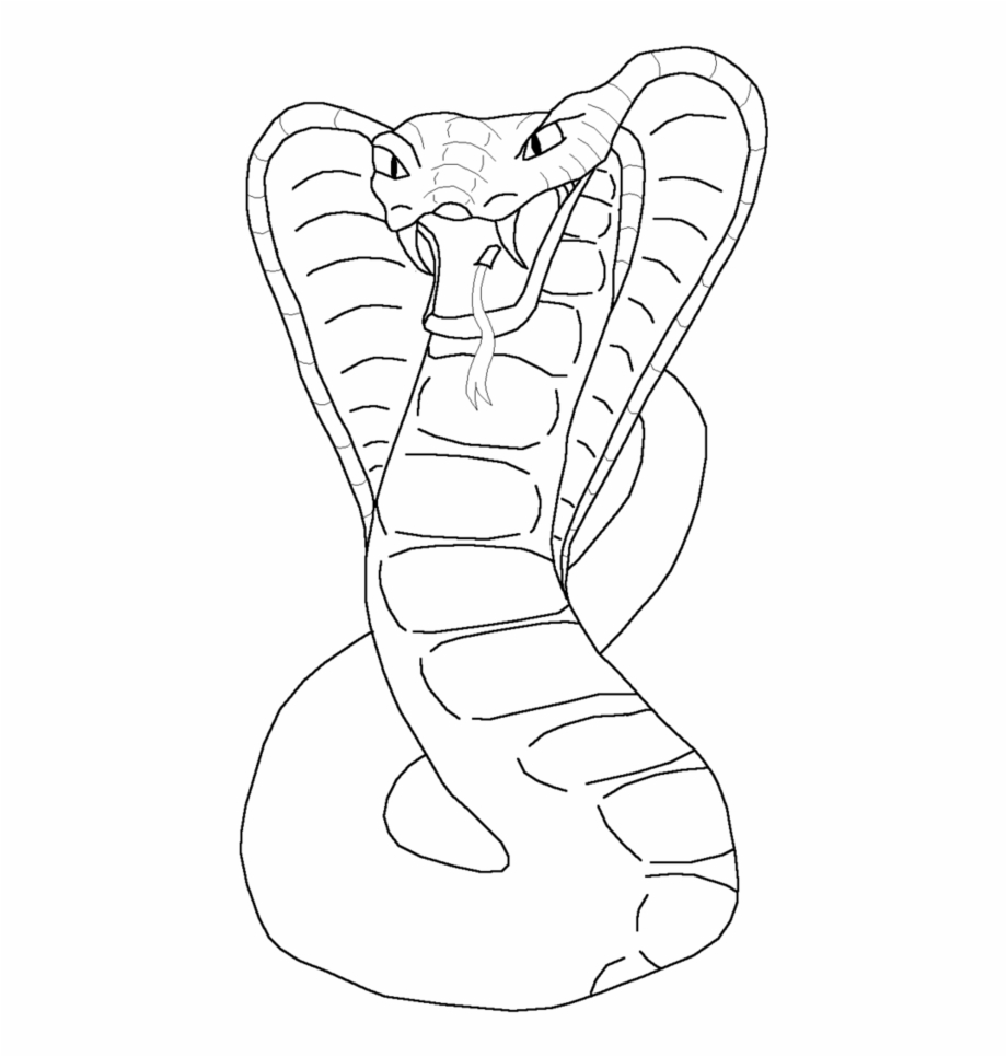 Cobra Head Drawing At Getdrawings Line Art