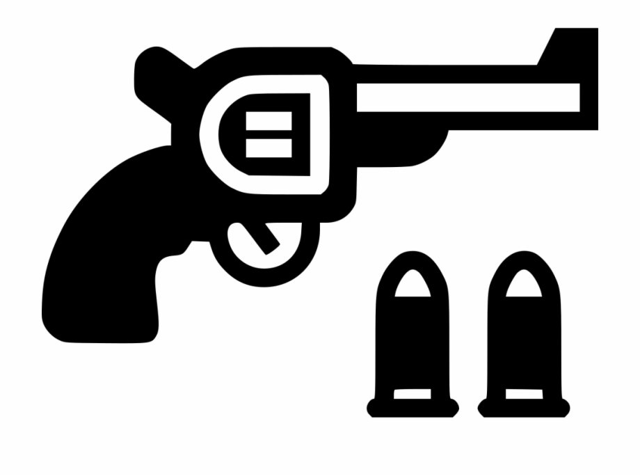 Colt Revolver Comments Gun And Bullet Icon