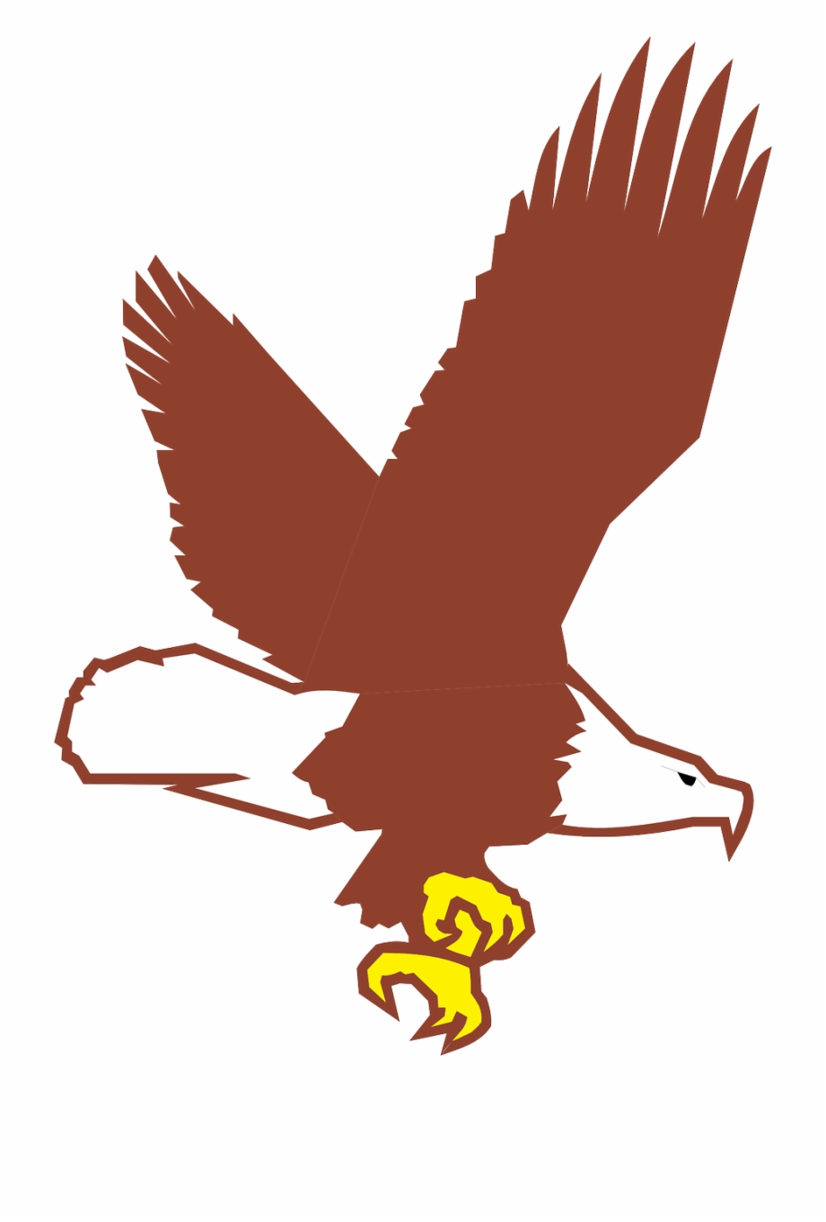 Vector Bald Eagle Flying Clipart