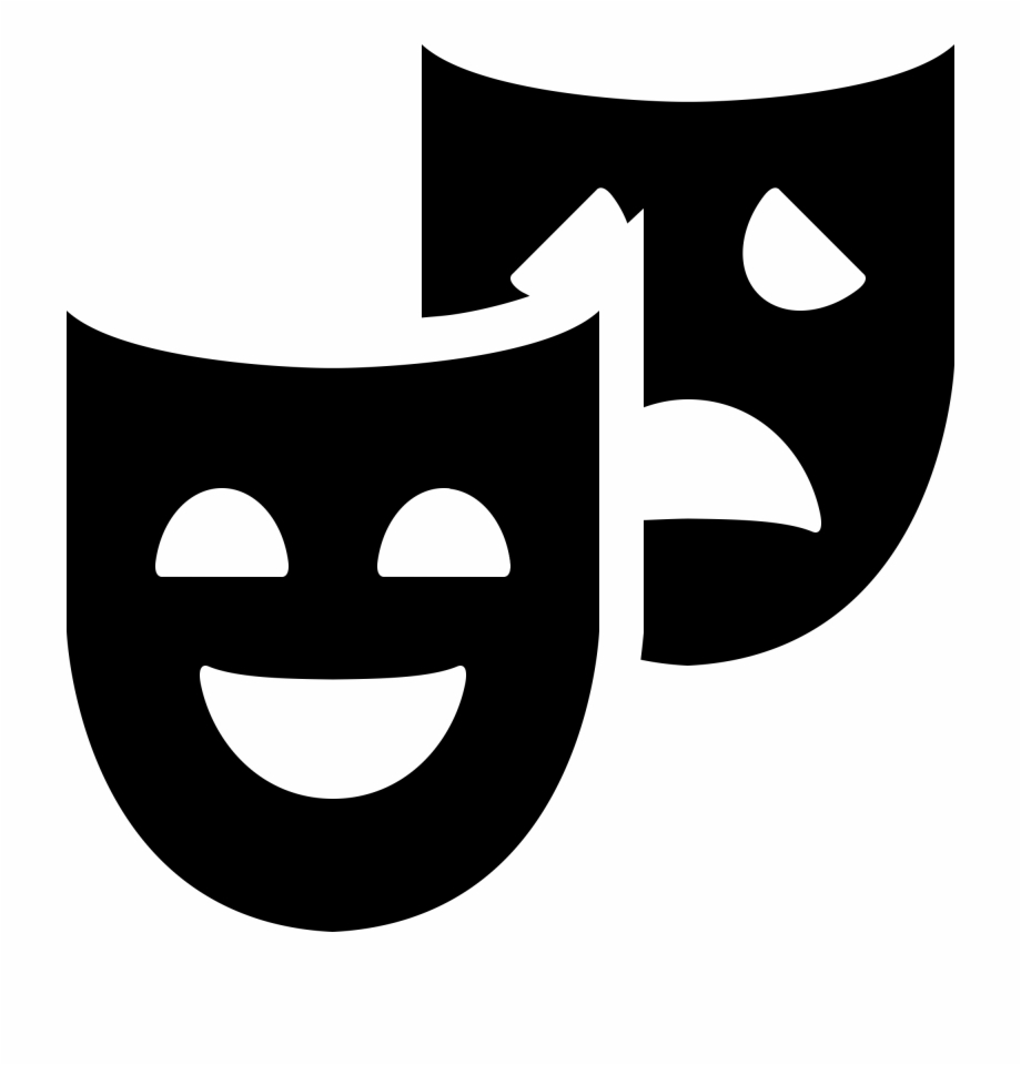 theater masks transparent background
