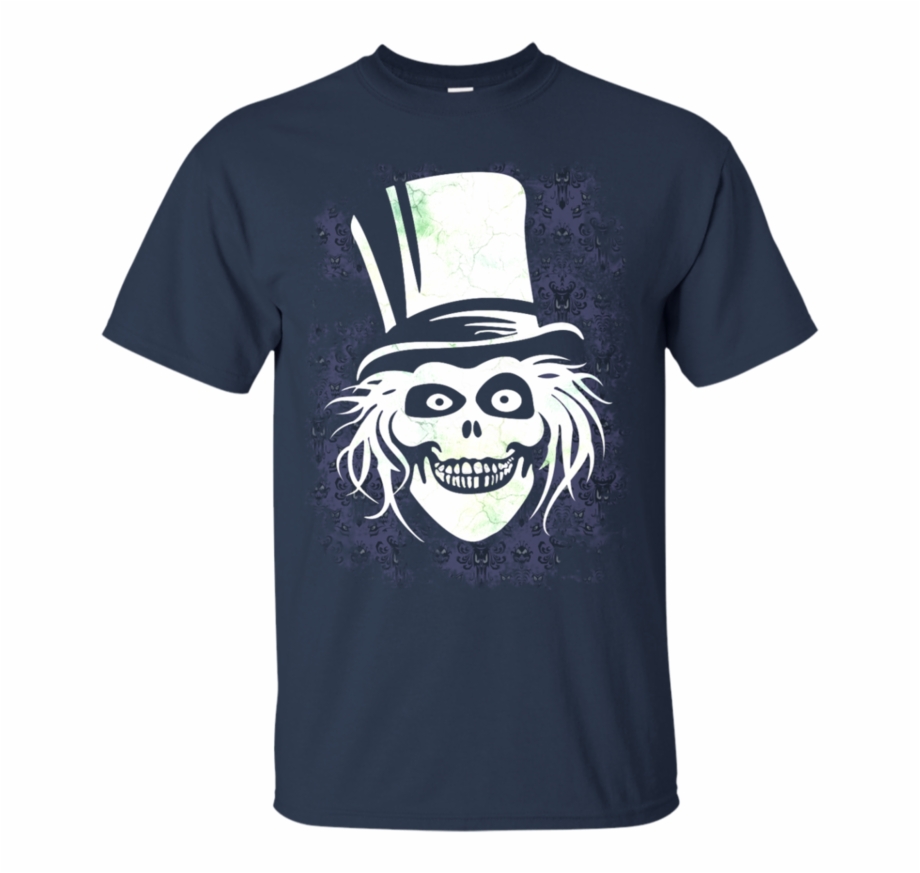 Hatbox Ghost With Grungy Haunted Mansion Wallpaper Haunted
