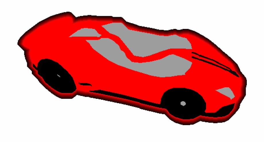 Red Lambo Sports Car