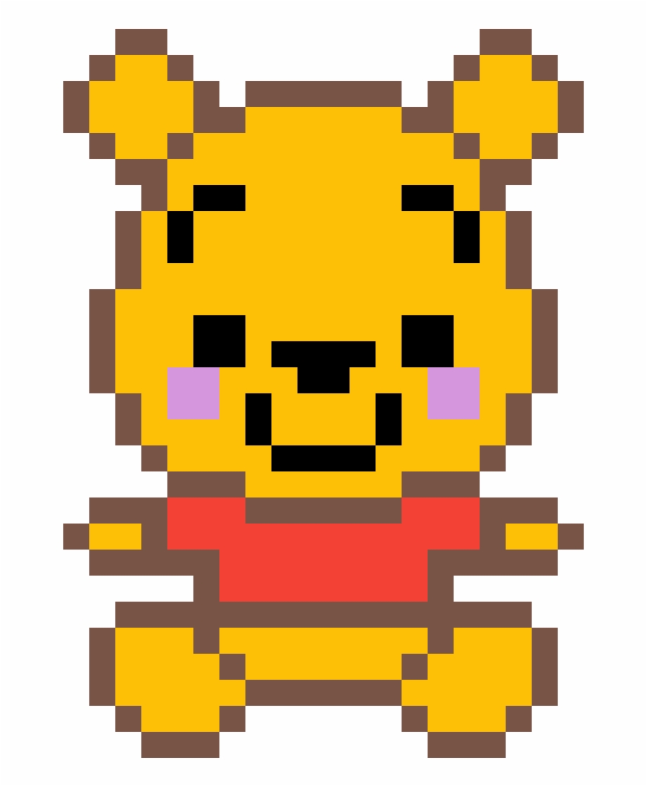 Little Pooh Bear Winnie The Pooh Pixel Art