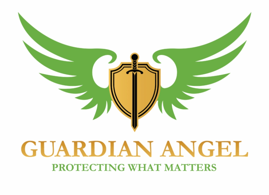 Guardian Angel Shield Logo Emblem