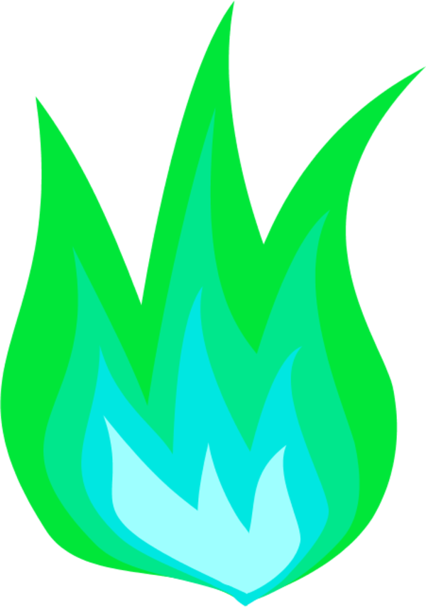 Green Flames Png
