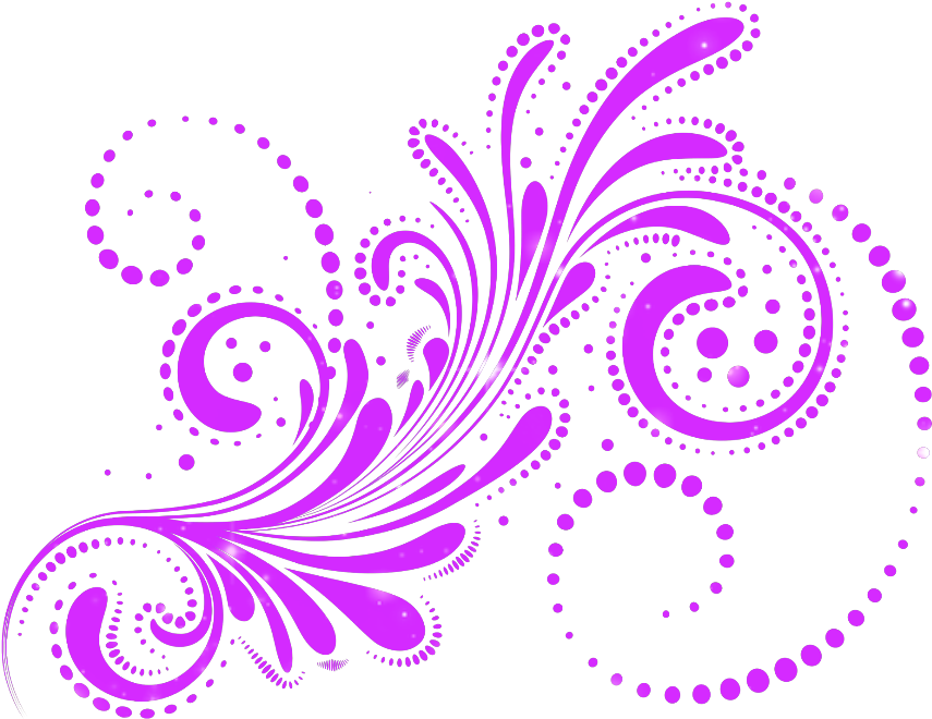 Swirl Swirls Purple Decoration Glitter Molecules In A