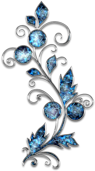 Decor Ornament Jewelry Flower Blue Silver Samsung J4