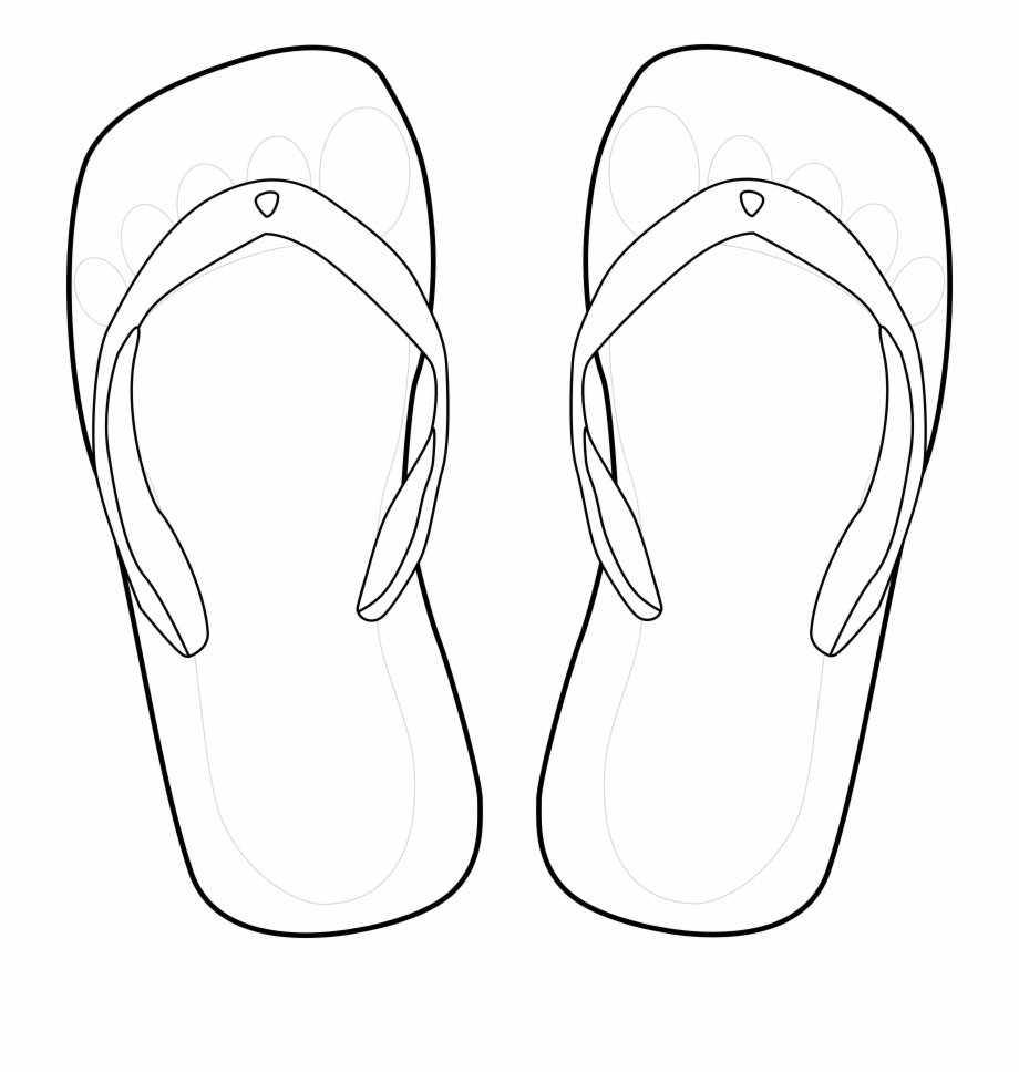 Free Sandals Clipart Black And White, Download Free Sandals Clipart ...