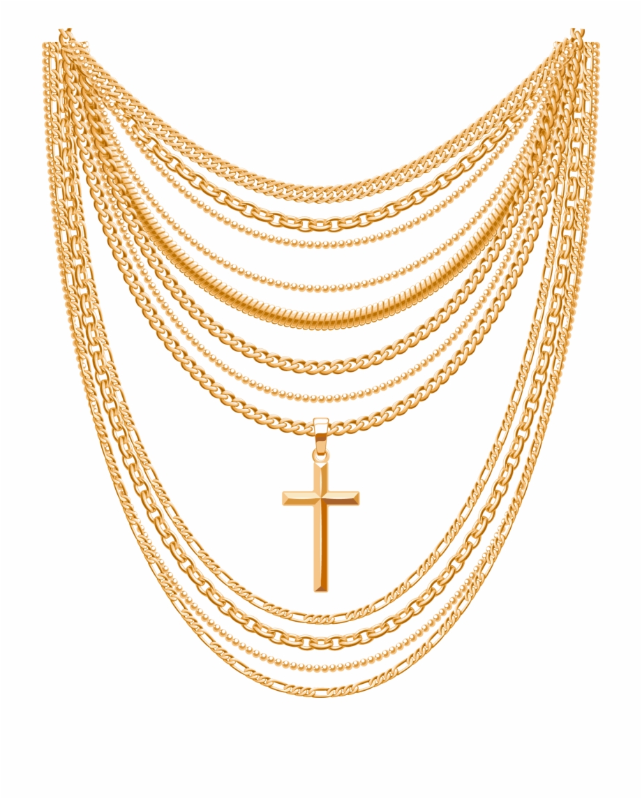 Gold Jewellery Png Picture Gold Necklace Vector