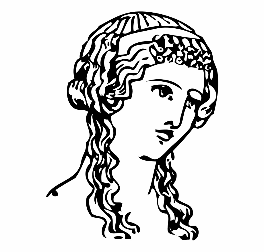 Grecian Hairdressing 13 Clipart Icon Png Greek Woman